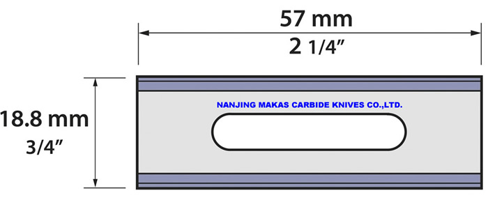 Tungsten Solid Carbide Slotted Blades